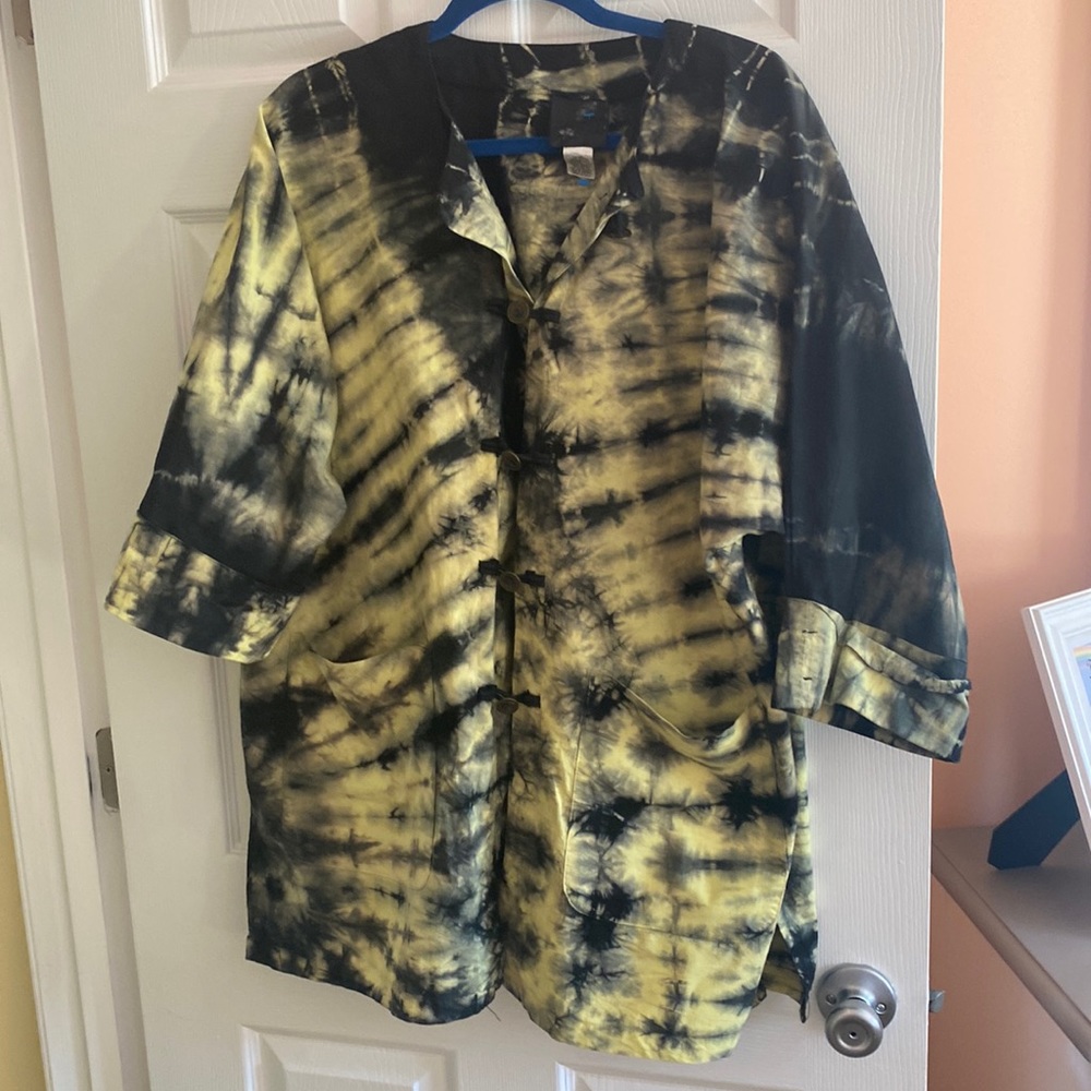 Womens 100% cotton tied dyed top